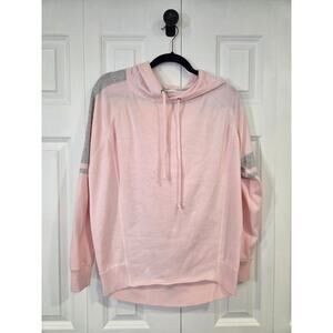 Athleta Pink/Gray Hooded Sweater Small